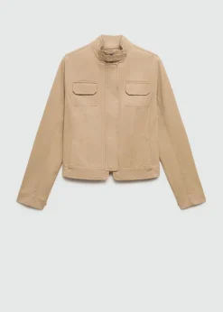 MANGO Kurtki*Kurtka dżinsowa z kieszeniami