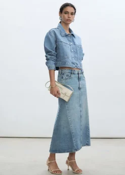 MANGO Kurtki*Kurtka dżinsowa z kieszeniami