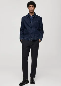 MANGO Kurtki I Koszule Wierzchnie*Kurtka dżinsowa z kieszeniami