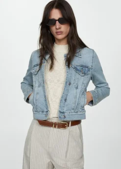 MANGO Kurtki*Kurtka dżinsowa z kieszeniami