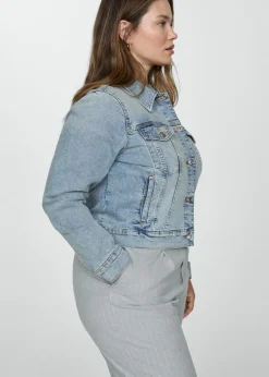 MANGO Kurtki*Kurtka dżinsowa z kieszeniami