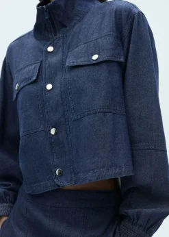 MANGO Kurtki*Kurtka dżinsowa z kieszeniami