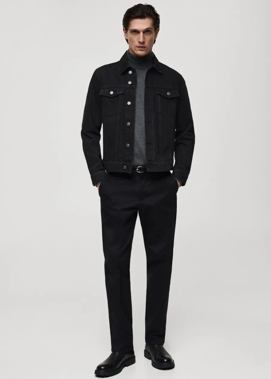 MANGO Kurtki I Koszule Wierzchnie*Kurtka dżinsowa z kieszeniami