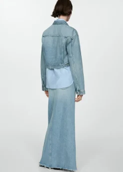 MANGO Kurtki*Kurtka dżinsowa z kieszeniami