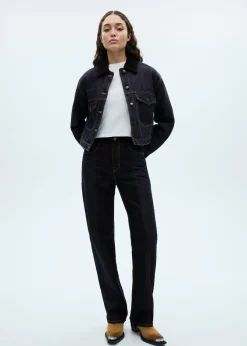 MANGO Kurtki*Kurtka dżinsowa z kontrastowym kołnierzykiem