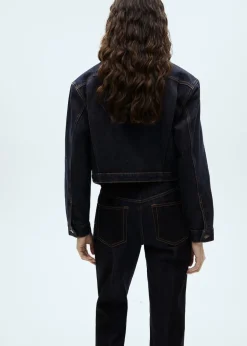 MANGO Kurtki*Kurtka dżinsowa z kontrastowym kołnierzykiem