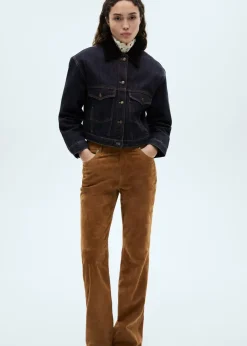 MANGO Kurtki*Kurtka dżinsowa z kontrastowym kołnierzykiem