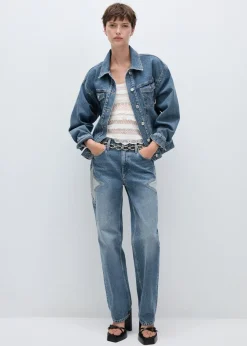 MANGO Kurtki*Kurtka dżinsowa z motywem gwiazdy