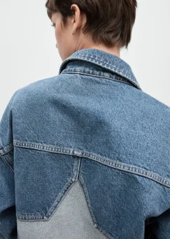 MANGO Kurtki*Kurtka dżinsowa z motywem gwiazdy