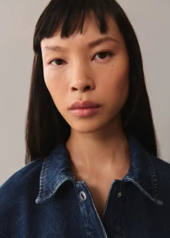 MANGO Kurtki*Kurtka dżinsowa z wiązanym paskiem