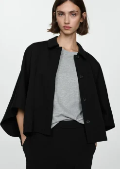 MANGO Kurtki*Kurtka o fasonie peleryny z guzikami