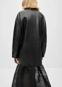 MANGO Kurtki|Skóra*Kurtka oversize ze skóry