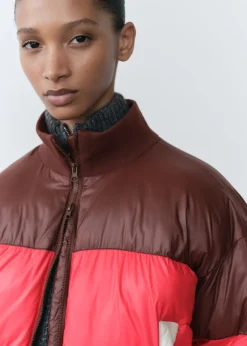 MANGO Płaszcze*Kurtka pikowana trójkolorowa