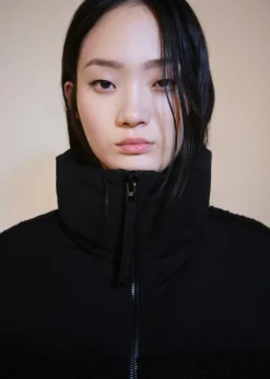 MANGO Płaszcze*Kurtka pikowana ze wstawkami z dzianiny bouclé