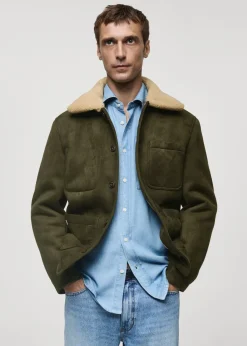 MANGO Kurtki I Koszule Wierzchnie|Płaszcze*Kurtka podszyta barankiem