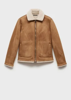 MANGO Kurtki I Koszule Wierzchnie*Kurtka podszyta barankiem