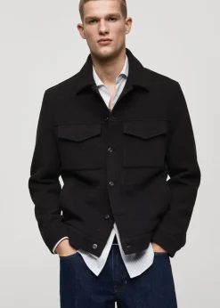 MANGO Kurtki I Koszule Wierzchnie*Kurtka regular fit z wełny
