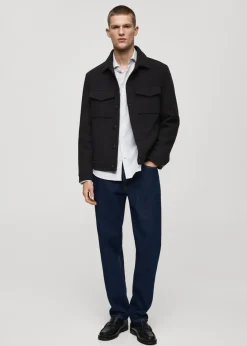 MANGO Kurtki I Koszule Wierzchnie*Kurtka regular fit z wełny