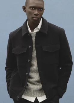 MANGO Kurtki I Koszule Wierzchnie*Kurtka regular fit z wełny