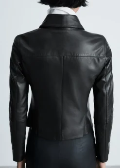 MANGO Kurtki|Skóra*Kurtka skórzana na zamek