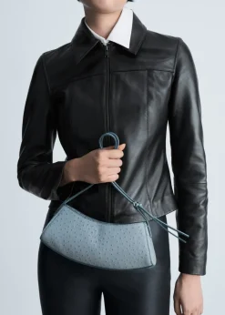 MANGO Kurtki|Skóra*Kurtka skórzana na zamek