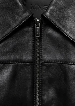 MANGO Kurtki|Skóra*Kurtka skórzana na zamek