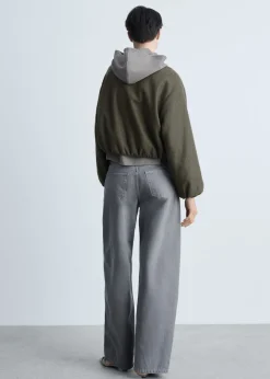 MANGO Kurtki*Kurtka typu bomber z marszczeniami