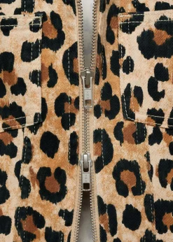 MANGO Kurtki*Kurtka w lamparcie cętki z dwustronnym zapięciem na zamek