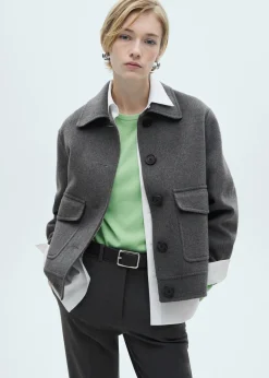 MANGO Kurtki*Kurtka wełniana z kieszeniami