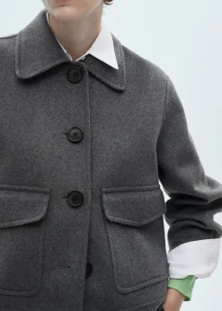 MANGO Kurtki*Kurtka wełniana z kieszeniami