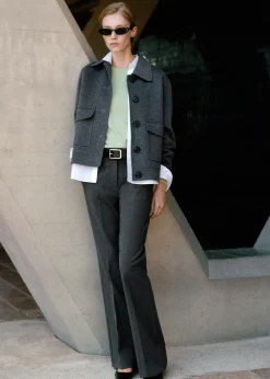 MANGO Kurtki*Kurtka wełniana z kieszeniami