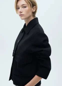 MANGO Kurtki*Kurtka wełniana z kieszeniami