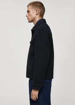 MANGO Kurtki I Koszule Wierzchnie*Kurtka wełniana z kieszeniami