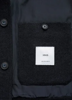 MANGO Kurtki I Koszule Wierzchnie*Kurtka wełniana z kieszeniami