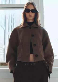 MANGO Kurtki*Kurtka wełniana z kieszeniami