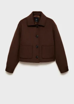 MANGO Kurtki*Kurtka wełniana z kieszeniami