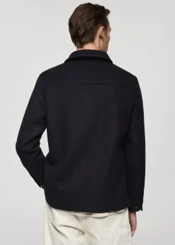 MANGO Kurtki I Koszule Wierzchnie*Kurtka wełniana z kieszeniami