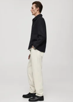 MANGO Kurtki I Koszule Wierzchnie*Kurtka wełniana z kieszeniami