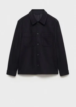 MANGO Kurtki I Koszule Wierzchnie*Kurtka wełniana z kieszeniami