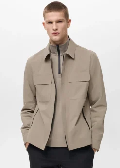 MANGO Kurtki I Koszule Wierzchnie*Kurtka wodoodporna z kieszeniami