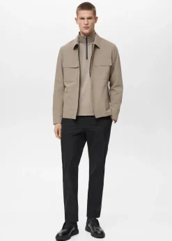 MANGO Kurtki I Koszule Wierzchnie*Kurtka wodoodporna z kieszeniami