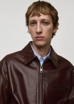 MANGO Kurtki I Koszule Wierzchnie|Skóra*Kurtka z 100% skóry nappy