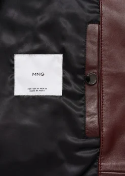 MANGO Kurtki I Koszule Wierzchnie|Skóra*Kurtka z 100% skóry nappy
