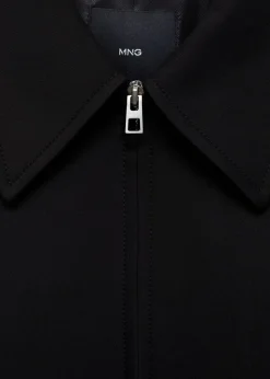 MANGO Kurtki*Kurtka z bawełny z koszulowym kołnierzykiem