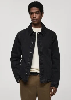 MANGO Kurtki I Koszule Wierzchnie*Kurtka z denimu ciemnoniebieska