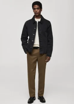 MANGO Kurtki I Koszule Wierzchnie*Kurtka z denimu ciemnoniebieska