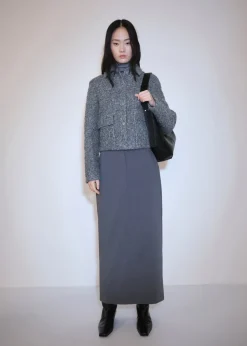 MANGO Kurtki*Kurtka z dzianiny bouclé z kieszeniami