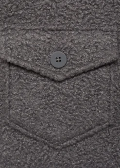 MANGO Kurtki*Kurtka z dzianiny bouclé z kieszeniami