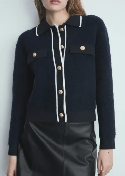 MANGO Kurtki|Swetry I Kardigany*Kurtka z dzianiny z guzikami