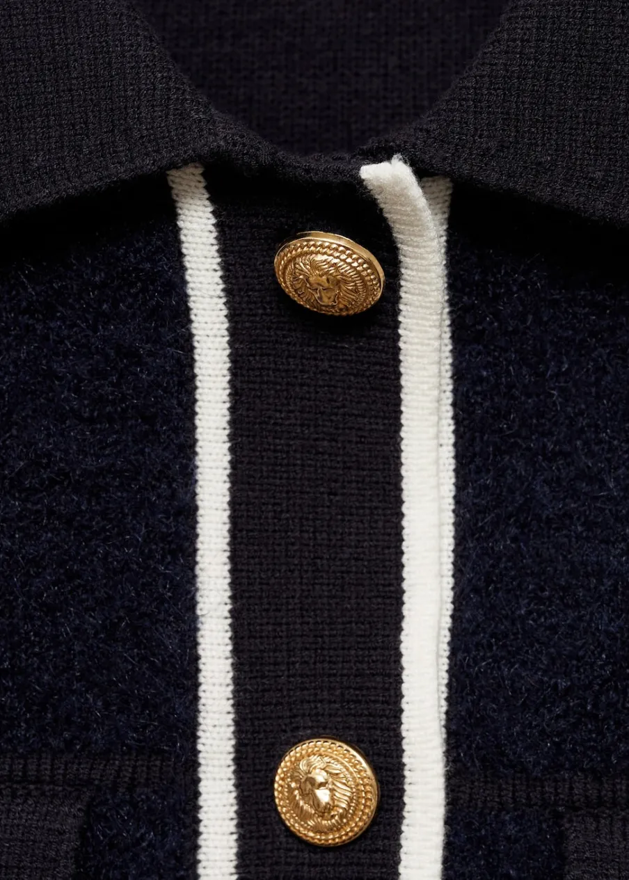 MANGO Kurtki|Swetry I Kardigany*Kurtka z dzianiny z guzikami